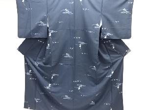 撫子模様小紋着物